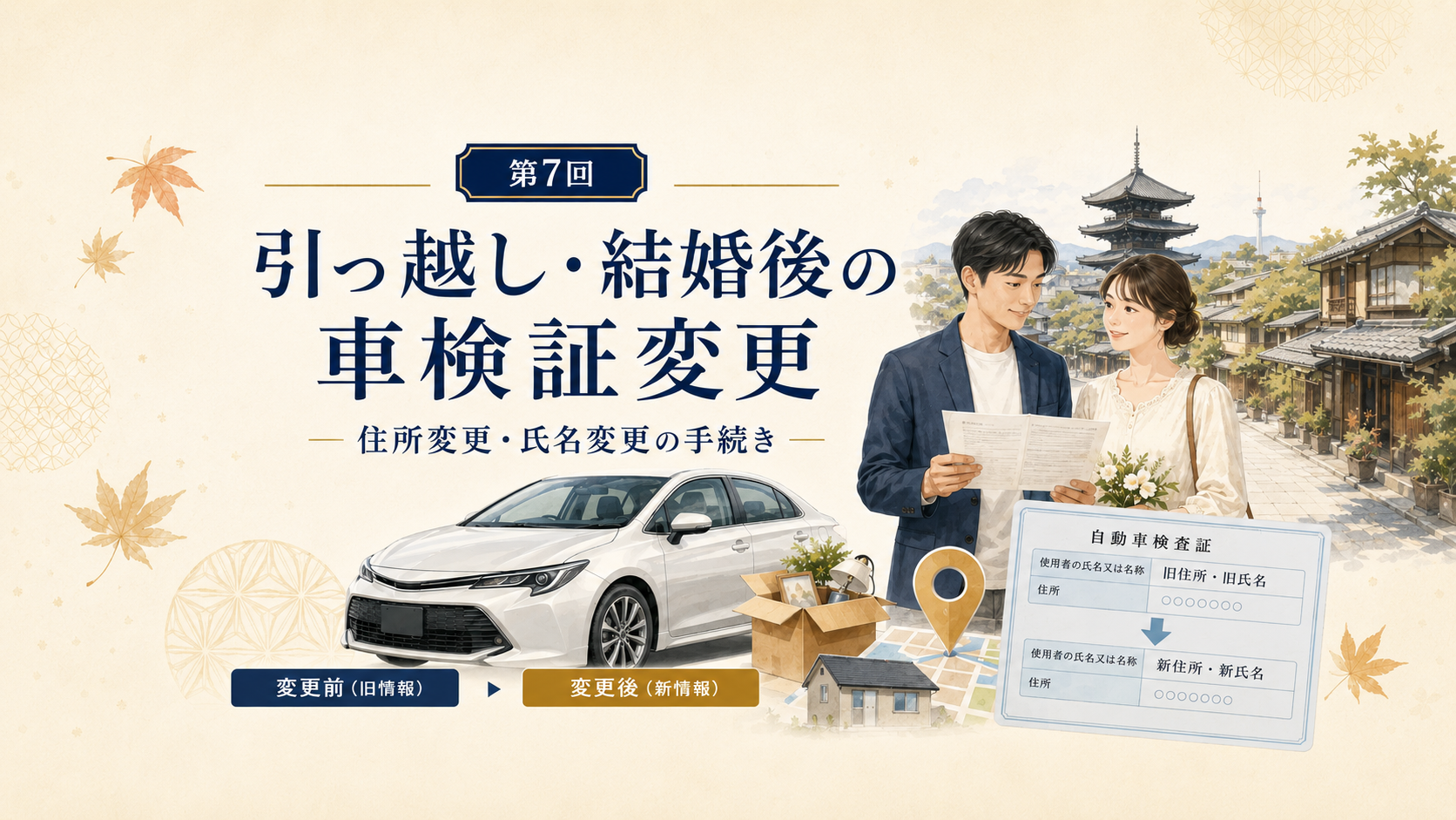 引っ越し・結婚後の車検証変更｜住所変更・氏名変更の手続き